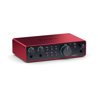USB Audio Interface 2-in/2-out